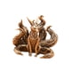 thumbnail image 4 of Estatua de en miniatura, escultura animal, artículo de colección, antigüedad, adorno de único, figura en miniatura de latón para estantes, 4 of 8