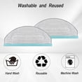 thumbnail image 4 of ABCISI Mop Pad Replacement Part for Yeedi Cube for Yeedi CC Robotic Robot Vacuum Cleaner, 6 Pcs Washable and Reusable Soft Microfiber Mop Pads Accessories, 4 of 7