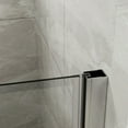 thumbnail image 5 of Topcobe 34 In. X 72 In. Bifold Frameless Glass Shower Door, Clear Glass Pivot Swing Shower Panel in Chrome Finish, Foldable, Glass Shower Door, Walk In Shower Kit, Bathroom Glass Door, 5 of 6