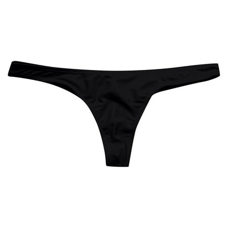 Prdecexlu Women s Hot Summer Beachwear Bikini Bottom Thong Swimwear Black 6XL