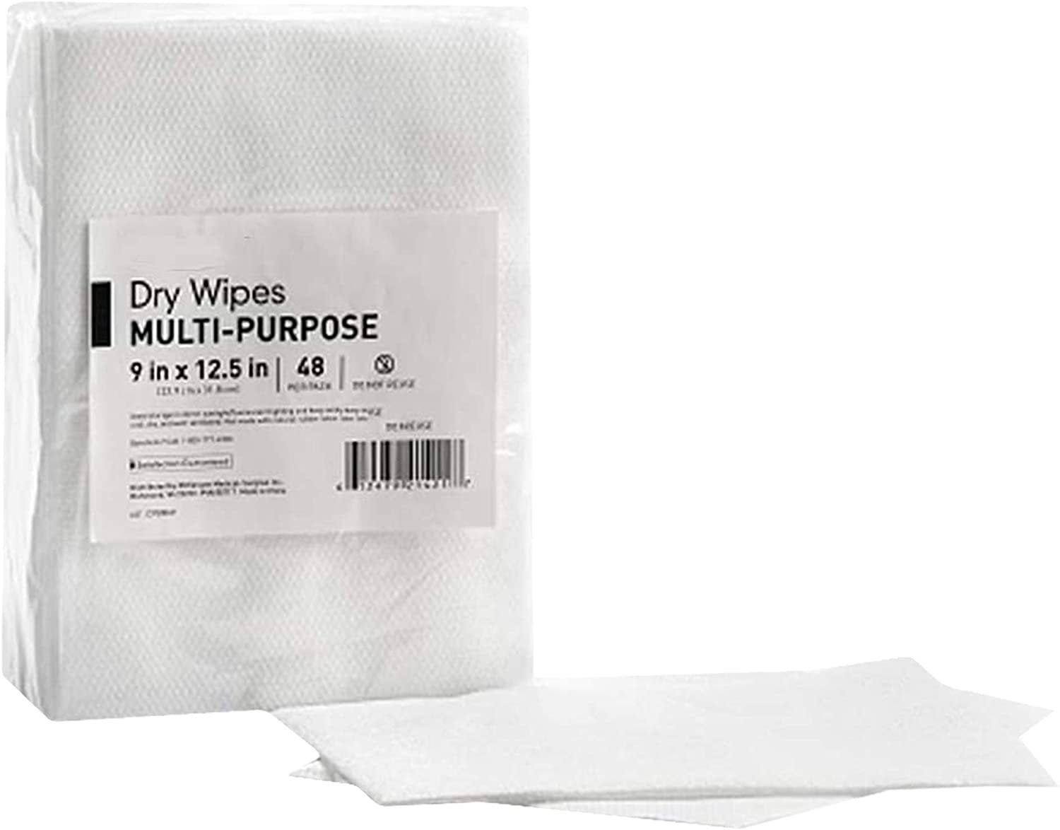 Dry Cleaning Cloth Wipes 9 x 12.5. Case of 768 Multipurpose wipes for