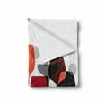 thumbnail image 2 of Wine Soft Flannel Fleece Throw Blanket, Abstract Drink Glasses Silhouettes Dots Alcohol Theme Modern, Cozy Plush for Indoor and Outdoor Use, 50" x 60", Red Grey Black, by Ambesonne, 2 of 6