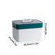 thumbnail image 3 of Caja portátil de plástico organizador de pastillas con divisores ajustables para tabletas y cápsulas - Dispensador semanal de medicamentos de 7 días para viajes y uso diario, 3 of 6