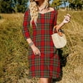 thumbnail image 3 of Royal Stewart Tartan Plaid Womens Summer Dress Tie Back A Line Flare Dress, 3 of 9