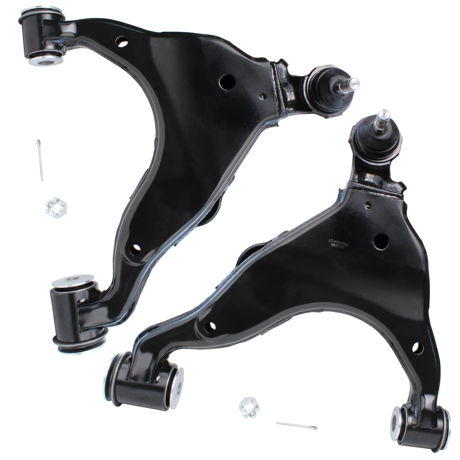 Detroit Axle - 10pc Front End Suspension Kit for 2003-2009 Toyota 4Runner FJ Cruiser Lexus GX470 2004 2005 2006 2007 2008, 4 Upper Lower Control Arms Ball Joints 4 Inner Outer Tie Rods 2 Sway Bars