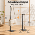 Black Tabletop Display Racks For Purses And Banners 2-pack - Walmart.com