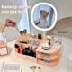 thumbnail image 2 of Organizador de maquillaje DASITON con espejo recargable rosa, 2 of 6