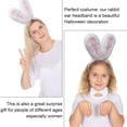 thumbnail image 5 of Diadema de orejas de conejo - Orejas de conejo de Pascua de peluche - Accesorios de disfraz de conejo para niños y adultos MFZFUKR CPB-SSW2030-2, 5 of 5