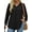 Black, variant on WellSize Hoodies for Women Plus Size Long Sleeve Lightweight Sweatshirts Button Tunic Fall Tops V Neck Pullover