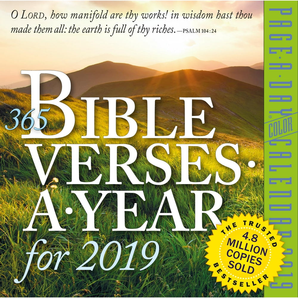 365 Bible VersesAYear PageADay Calendar 2019 (Other)