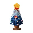 thumbnail image 1 of Árbol de Navidad Artificial Macarena Regalo artesanal tejido decoración de festivales Invierno azul, 1 of 8