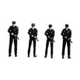 thumbnail image 4 of Figuras de policía a escala 1:64 Colección de modelos Tiny People Adorno en miniatura de resina 2 mujeres y 2 hombres, 4 of 9