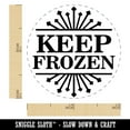 thumbnail image 2 of Keep Frozen Freezer Food Storage Self-Inking Rubber Stamp Ink Stamper - UV Ink - Mini 1/2 Inch, 2 of 7