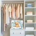 thumbnail image 6 of Teddy Bear Clouds Storage Basket Foldable Laundry Basket Shelf Kids Toy Storage Container Organizer with Handles, 6 of 7