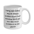 thumbnail image 2 of I may not know much about architecture but I do know 11oz Mug, Architect Present From Team Leader, Best Cup For Men Women, 2 of 6