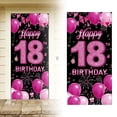 thumbnail image 1 of Klonfd 18th Birthday Banner Yard Sign Photo Prop Background For Girls' Birthday Party, 1 of 4
