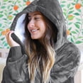 thumbnail image 7 of Tirrinia Oversized Blanket Hoodie, Wearable Fluffy Sherpa Blanket, Cozy Sweatshirt Blanket Gift for Adult Women Men Girlfriend, 7 of 7