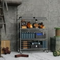 thumbnail image 2 of M MZG 4 Tier Metal Wire Shelving Unit Storage Rack Dimensions: 47.24"W x 17.7"D x 59"H, Chrome, 2 of 8