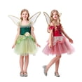 thumbnail image 5 of XXWXYD 𝖥airy Dress Dress for Girls Green Princess Tutu with Headband and 𝖶ings, Flower Girl Halloween Christmas 𝖯ar𝗍y Outfit Sparkly Dress, 5 of 9