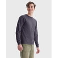 thumbnail image 2 of Hanes Authentic Unisex Long Sleeve T-Shirt Charcoal Heather L, 2 of 4