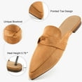 thumbnail image 4 of Ecetana Mules for Women Slip On Casual Work Slide Pointed Toe Backless Loafers Shoes, 4 of 6