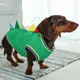 thumbnail image 3 of HQREA Dachshund Dog Dinosaur Costume Pet Cosplay Outfits Mini Dachshund Puppy Christmas Costume, 3 of 6