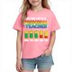 thumbnail image 2 of Blusas y camisas de manga corta con cuello redondo para niños y niñas, camisetas gráficas de manga corta, blusas con estampados bonitos para la temporada escolar., 2 of 9