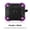 purple+black, variant on Dteck TPU Full-Body Protective Case Cover with Carabiner Armor Series Case for Apple Airpods 3 Shockproof AirPods Pro Wireless Charging Case Front Led Visible, green+black