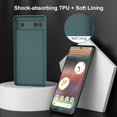 thumbnail image 5 of Case for Google Pixel 6a (2022) 6.1 Inches, Thin TPU Silicone Cover with Camera Protection Soft Interior Anti-Scratch Slim Fit Flexible Phone Case for Pixel 6a - Green, 5 of 7