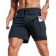 thumbnail image 1 of Shorts para Hombre CRZ YOGA 2 en 1 Secado Rápido 5" Forro Azul Marino, 1 of 6