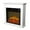 White & Black, variant on Electric Insert Fireplace, 18" Fireplace Heater with Cabinet, Remote with Timer, Adjustable Thermostat, 3 Flame Levels, 1400W Fireplace Stove for Living Room, Bedroom, Indoor Use, White & Black, D5357
