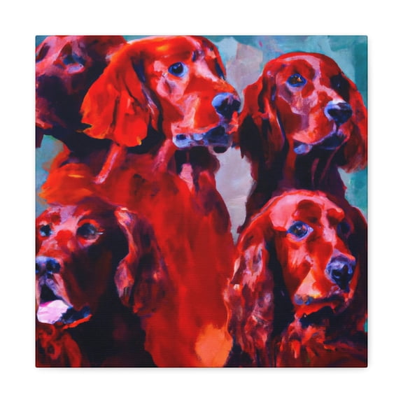 Irish Setter Pop Art - Canvas