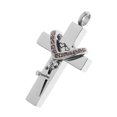 thumbnail image 1 of Jesús Cruz Pequeño grande doble crucifijo cineraria cineraria cineraria Charms Memorial Ash Holder abuela, 1 of 9