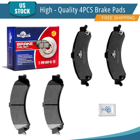 YXPCARS D834: 4PCS Rear Ceramic Brake Pads for Cadillac Escalade Escalade ESV Escalade EXT Chevrolet Avalanche 1500 Silverado 1500 Tahoe GMC Sierra 1500 Yukon Yukon XL 1500