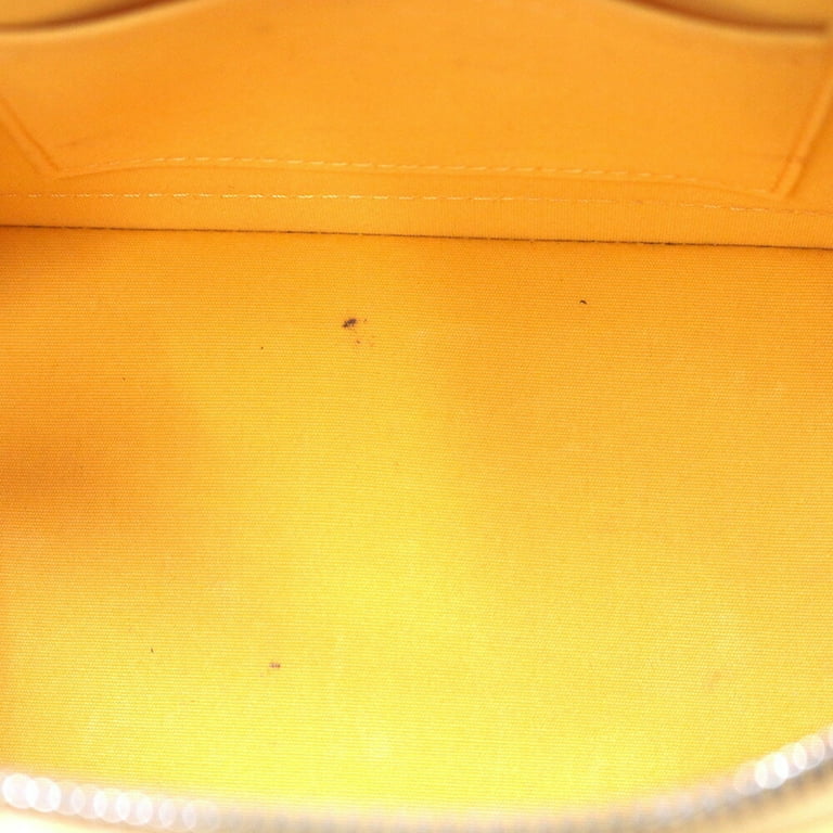 Louis Vuitton Vernis Alma PM Passion Yellow Monogram Hand Bag For