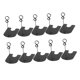 thumbnail image 2 of 10 piezas de soporte para número de mesa, soporte para tarjetas de lugar, soporte para letrero de mesa, clips para menú, producto Negro, 2 of 9
