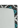 thumbnail image 2 of Ambesonne Floral Fitted Sheet, Victorian Antique Style, Queen Size, Black Aqua White, 2 of 2