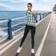 thumbnail image 6 of FORMRS Womens Long Sleeve Shirts UPF 50+ Sun Protection Quick Dry Fishing Hiking Tops, Size S-2XL, Green Penguins Pattern, 6 of 8