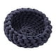 thumbnail image 1 of Cama de algodón tejida para gatos, redonda y duradera, para perros pequeños y mascotas pequeñas. Azul oscuro, 1 of 9