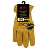 Kinco 97-L Gloves, L, Shirred Elastic Cuff, Keystone Thumb, Gold, Cowhide Leather