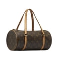 thumbnail image 2 of Pre-Owned Authenticated Louis Vuitton Monogram Papillon 26 Canvas Brown Handbag Top HandleBag Unisex (Good), 2 of 11