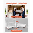 thumbnail image 5 of VEVOR Platform Truck Cart with Cage, 2000 lbs Capacity, 6-in-1 Foldable Flatbed Cart with Swivel Wheels, Heavy Duty Hand Truck, Multi-Functional Push Dolly, for Grocery Laundry, 44.5 x 26.6 x 42.1 in, 5 of 9