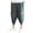 Grey, variant on Men Summer Casual Mid Waist Loose Cropped Harem Pants with Pockets
