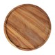 thumbnail image 1 of Round Wood Tray,Wooden Serving Tray,Serving Platter,Appetizer Charcuterie Board,Tray Organizer for Kitchen/Countertop D, 1 of 5