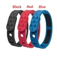 thumbnail image 2 of New Design Adjustable Silicone Sweatproof Anti-Static Wristbands RedUp Far Infrared Negative Ions Wristband Sport Bracelets Waterproof RED, 2 of 7