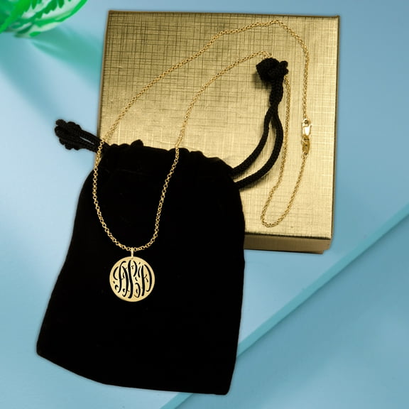 Personalized Pierced Monogram in 14kt Gold Plated Sterling Silver or Sterling Silver