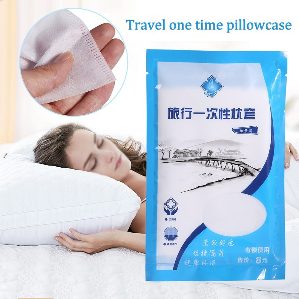 Disposable Pillowcases,10 pcs Nonwoven Disposable Pillowcase Prevent