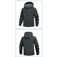 thumbnail image 5 of Momasggi Mens Rain Jacket Fleece Lined Hooded Windbreaker Winter Hiking Outdoor Windproof Thermal Coat with Pockets Gray 2XL, 5 of 5