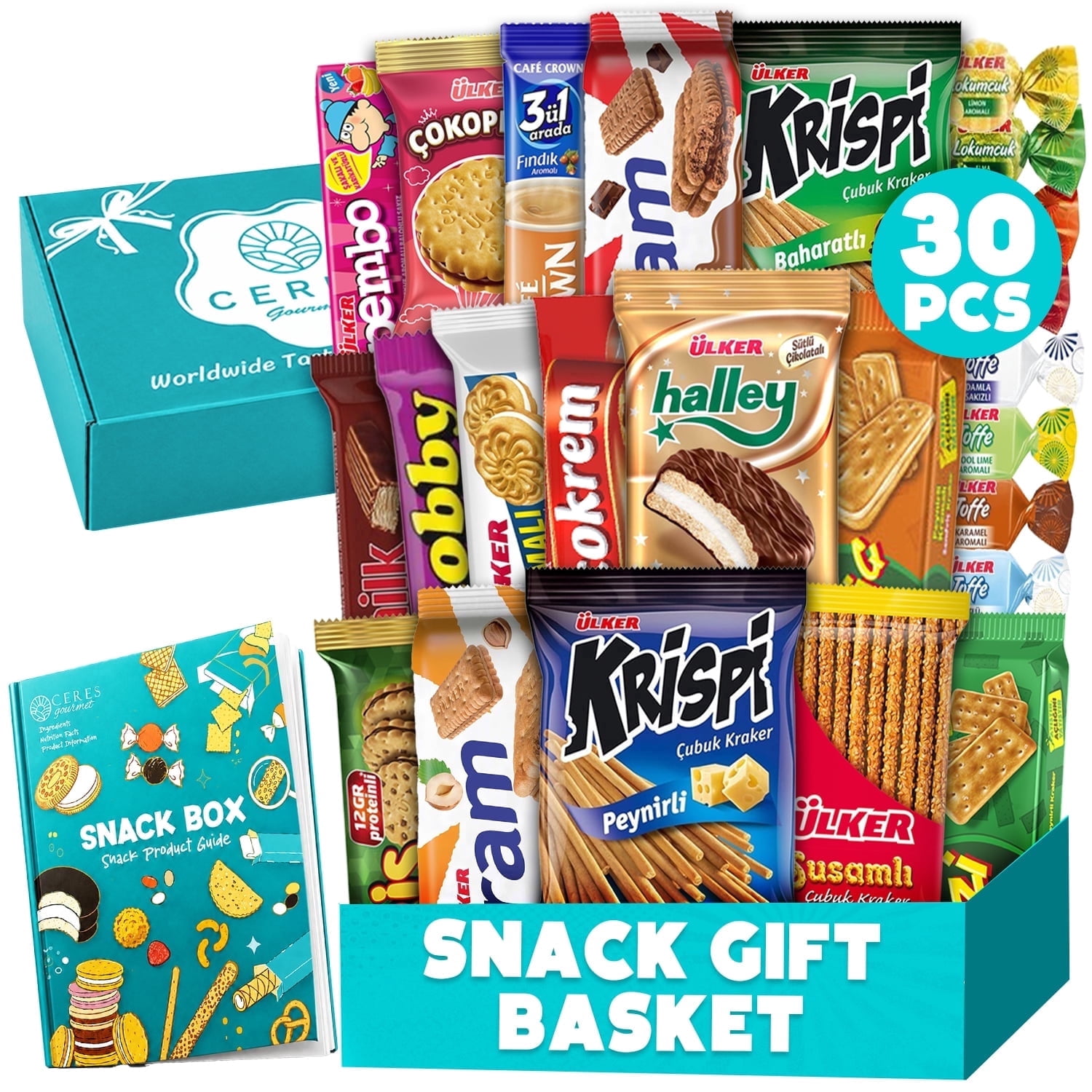 SNACKZON Japanese Korean Snacks Gift Set, 28 Pieces, Sweet and