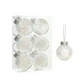 thumbnail image 3 of 6PCS White Christmas Ball Ornaments - 3.14" Shatterproof Xmas Tree Decorations for Holiday & Party Decor, 3 of 7